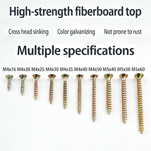 <span class=keywords><strong>Viti</strong></span> Autofilettanti in Fibra Zincata Gialla Resistenti alla Corrosione, Adatte <span class=keywords><strong>per</strong></span> Progetti di Mobili e Pannelli in <span class=keywords><strong>Legno</strong></span> - Product Image 2