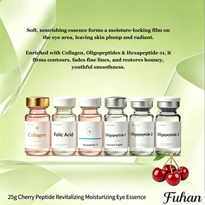 Siero Contorno Occhi Rivitalizzante e Idratante Naturale Biologico alle Erbe con Peptidi di Ciliegia, Estratto di Tremella e Acido Folico Antirughe Lenitivo - Product Image 2