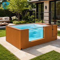 Piscina Contenedor Calefactada de 20 pies con Sistema de Filtración para Nadar en Invierno en el Patio Trasero