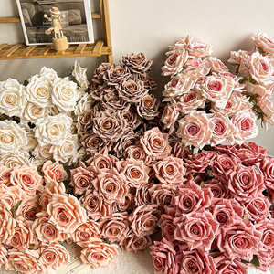 <span class=keywords><strong>ช่อ</strong></span>ดอกกุหลาบผ้าไหมสั่งทำพิเศษ 7 หัว ดอกกุหลาบเหมือนจริง ดอกไม้ประดิษฐ์ สำหรับวันแม่ วันวาเลนไทน์ ตกแต่งบ้าน งานแต่งงาน - Product Image 1