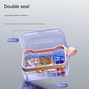 Organisateur de pilules minceur 7 jours, boîte à médicaments portable scellée personnalisée, tri des pilules pour trois repas par jour - Product Image 5