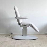 Table de massage électrique pour le visage, lit de traitement pour spa et salon, 3 moteurs réglables, revêtement en cuir PU, équipement