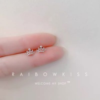 925 boucles d'oreilles en argent pour femmes 2025 nouveau à la mode été Simple petit Internet célébrité conception Ins Style boucles d'oreilles