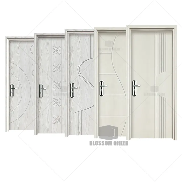 Desain Laris Anti-Corrsion Tahan Air Cetakan Warna Putih Interior Ruang Kamar Mandi Toilet Teflon Pintu