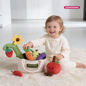<span class=keywords><strong>Jouet</strong></span> de <span class=keywords><strong>cuisine</strong></span> Montessori pour bébé, ensemble de paniers de fruits et légumes en peluche pour enfants, jouets de simulation pour enfants - Product Image 3