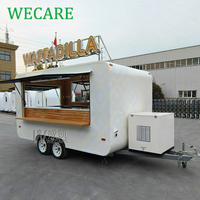 Remorque de concession BBQ Wecare entièrement équipée, bar à café mobile, camion de restauration rapide, fabricant de food trucks avec cuisine complète