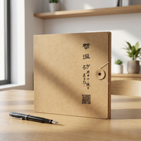 Boîtes d'expédition personnalisées en kraft pour documents, avec cordon et bouton, pour enveloppes en papier