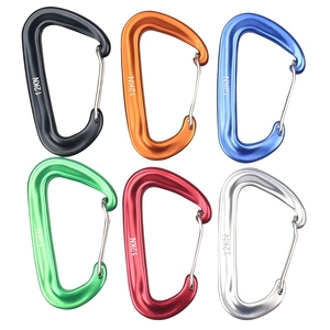 HXY 7075 Aviación Aluminio Tipo D Mosquetón 12KN Hamaca <span class=keywords><strong>Seguridad</strong></span> Gancho <span class=keywords><strong>de</strong></span> resorte colgante rápido para mosquetón Yoga Escalada en roca Metal - Product Image 6