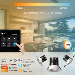 Nhà Thông Minh Hệ thống đèn sân khấu nhúng tối giản thẩm mỹ Dali tuya vấn đề đa giao thức khả năng tương thích Dimmable Spotlight - Product Image 4