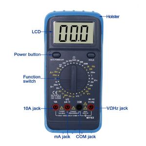 Multimètre numérique MY63(CE) avec testeur de fréquence multifonction, ampèremètre, testeur de tension, testeur de résistance, testeur de capacité - Product Image 2