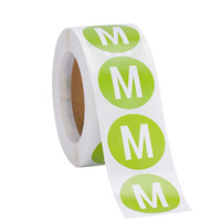 Étiquettes autocollantes en papier couché imprimées en couleur, numérotées, de 2,5 cm (1 pouce), pour la classification des vêtements, des chaussures, des chapeaux et des aliments