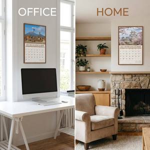 Large 2027 Office Historical Scenery Relics Calendar <strong>Custom</strong> Printing Service <strong>Wall</strong> Calendar - Product Image 6