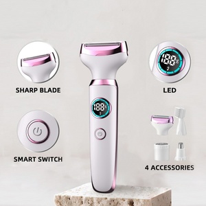 New Lady Shaver Electric Bikini Hair Removal Painless Lady Body <b>Epilator</b> Electric Shaver Razors Eplilator Body Hair Trimmer - Product Image 3