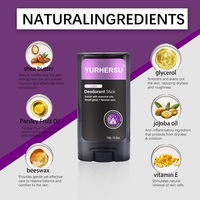 YURHERSU Déodorant Stick Anti-transpirant Vegan Naturel Bio Protection Contre la Transpiration et les Odeurs Corporelles 15g Rafraîchissant Longue Durée