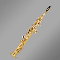 Saxophone soprano Bb droit en laiton laqué durable, plusieurs couleurs, instrument à vent professionnel pour adulte