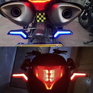 2pcs 12V LED Daytime Running Tail Turn Signal Indicators Motorcycle Flowing Water Flasher Signal Indicator Lamp - Product Image 6