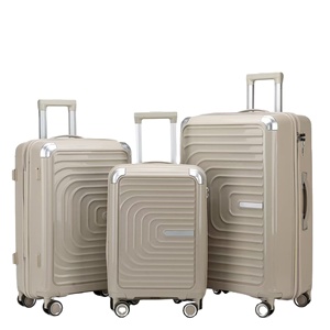Luxury Fashionable PP Luggage Sets High Quality <strong>Trolley</strong> Suitcase with Lock Drawbar Multiple Colors Factory Wholesale Travel Bags - Product Image 3