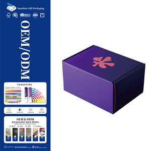 กล่องไปรษณีย์สีม่วงสำหรับขายส่ง กล่องกระดาษพิมพ์ลายสำหรับเสื้อผ้า ของขวัญ กล่องสีม่วงสำหรับเครื่องสำอาง กล่องกระดาษลูกฟูกสำหรับวิกผม กล่องไปรษณีย์สำหรับจัดส่ง - Product Image 1
