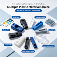 Cetakan Injeksi Plastik Kustom untuk Housing Elektronik, Cetakan Injeksi Kustom untuk Kotak PCB, Casing Instrumen, Pabrik Cetakan