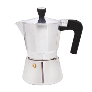 ¡Oferta! cafetera moka profesional manual <span class=keywords><strong>de</strong></span> aluminio y acero inoxidable - Product Image 1
