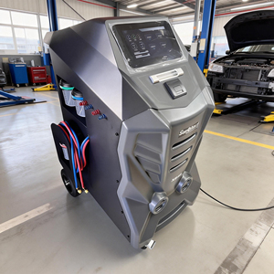 Unidad de Servicio de Aire Acondicionado Totalmente Automática Mejorada, Máquina de <span class=keywords><strong>Carga</strong></span> y Recuperación de <span class=keywords><strong>Gas</strong></span> Dual <span class=keywords><strong>R134A</strong></span> 1234YF WDF X849 con Impresora para Todos los Coches - Product Image 2