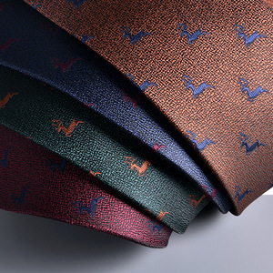 Corbata <span class=keywords><strong>de</strong></span> rayas <span class=keywords><strong>de</strong></span> negocios formales para hombres 8cm nueva gran jacquard azul marino ejecutivo juego <span class=keywords><strong>de</strong></span> manos boda Festival corbata - Product Image 3