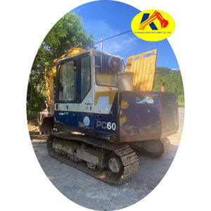 Miniexcavadora Komatsu Usada de 6 Toneladas, Modelo PC60-5, Excavadora Hidráulica Usada de Modelo Antiguo, Miniexcavadora Komatsu Pequeña, Excavadora Komatsu PC60 en Venta - Product Image 1