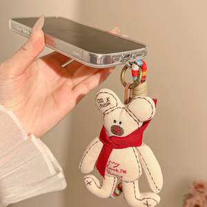 Tissu en coton fait main pendentif poupée accessoires <span class=keywords><strong>de</strong></span> mode sac porte-clés boucle <span class=keywords><strong>de</strong></span> sécurité mignonne fabriquée en Chine - Product Image 3