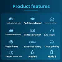 Herramienta de Diagnóstico OBD para Automóviles V521 OBDII/EOBD/CAN, Escáner de Diagnóstico de Fallas OLIVER, Detector de Voltaje, Lector de Códigos