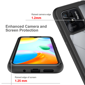 Protector de parachoques elevado de cuerpo completo 360, funda de teléfono a prueba de golpes de cristal para <span class=keywords><strong>Xiaomi</strong></span> Poco X4 X5 13T Pro para Redmi Note 13 Pro 12C 13C - Product Image 3