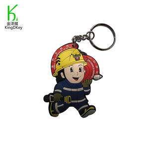 <span class=keywords><strong>LLavero</strong></span> de pvc con logo personalizado, <span class=keywords><strong>llavero</strong></span> de <span class=keywords><strong>bombero</strong></span> de goma - Product Image 2