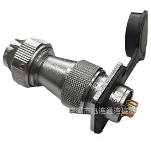 Prise et fiche d'aviation WF20 en alliage de zinc, montage sur panneau, contact en cuivre plaqué or pour communication, remplacement et réparation - Product Image 1