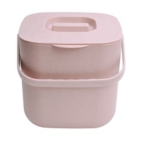 Type couvercle en plastique de petite taille poubelle à ordures poubelle sanitaire cuisine bac à composter cuisine seaux à déchets avec crépines