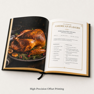 Libro di Ricette di Lusso con Copertina Rigida e Stampa in Lamina, Certificato FSC, Stampa di Libri di Cucina per Regno Unito e UE - Product Image 2