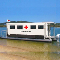 Clinique Médicale Mobile Flottante Préfabriquée en Acier Moderne avec Structure en Aluminium pour Applications Hospitalières