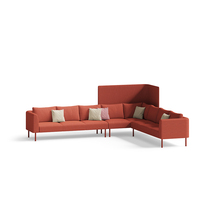 Ensemble de canapés modulaires en tissu de luxe italien personnalisable, modernes et sectionnels, pour les espaces de détente résidentiels et commerciaux