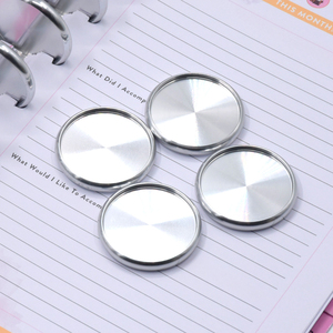 Anneaux de reliure en <span class=keywords><strong>métal</strong></span> personnalisés, disques de reliure en alliage d'aluminium pour feuilles mobiles, plusieurs tailles pour agenda et carnet - Product Image 1