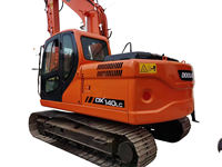 Excavatrice sur chenilles hydraulique Doosan DX150LC de 15 tonnes pour la construction et les travaux de terrassement et modèles similaires DX140LC DX160LC DX150LCR
