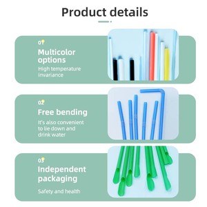 Personalizzi colorato 6 8mm 10 12mm monouso compostabile dritto nero biodegradabile per bere cannuccia per <span class=keywords><strong>Cocktail</strong></span> - Product Image 3