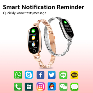 Bracelet intelligent pour femmes, bracelet en métal, lecture de musique, moniteur de fréquence cardiaque, montres intelligentes de sport, bracelet intelligent pour femme, tracker de fitness - Product Image 4