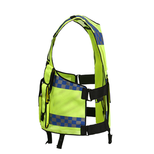 เสื้อกั๊กสะท้อนแสงสีเหลืองสำหรับเจ้าหน้าที่รักษาความปลอดภัย ปรับแต่งโลโก้ได้ มองเห็นได้ชัดเจน - Product Image 2