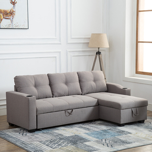 Corner <strong>Pull</strong> <strong>Out</strong> Sofa Come <strong>Bed</strong> Foldable <strong>Single</strong> Sleeper Couch Living Room Sectional Folding Sofa <strong>Bed</strong> with Storage Furniture - Product Image 5