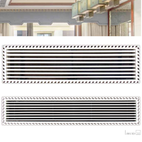 Grille d'aération artistique à motifs personnalisables, cache de retour d'air, registre mural, montage encastré, diffuseur d'air pour cloison sèche