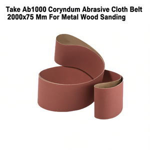 Cinta Abrasiva de Corindón Ttake Ab1000 de 2000x75 mm para Lijado de Metal y Madera - Product Image 2