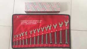 Factory Sale Combination Wrench Spanner Set Chrome Plated Mirror Steel Hand <b>Tool</b> Metric Sizes OEM Customizable Clearance Set-com - Product Image 5