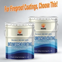 Peinture ignifuge intumescente à base d'eau et de solvant pour poutres et colonnes en acier, en vrac, du fabricant