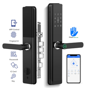 Serrure de porte intelligente Eseye <span class=keywords><strong>WIFI</strong></span>, serrure électrique à empreintes digitales sans clé, carte mémoire, Cerradura Inteligente Tuya, serrure de porte intelligente numérique - Product Image 1