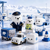 Meilleures ventes : Jouets en peluche personnalisés (camions, avions et navires) pour les entreprises de logistique, en peluche recyclée, commandes en gros, livraison rapide