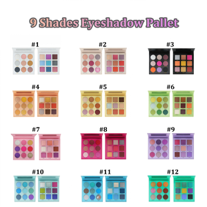 Paleta de Sombras de Ojos Brillantes de Edición Limitada de Navidad, 9 Colores, Resistente al Agua, Larga Duración, Libre de Crueldad, Caja de Regalo - Product Image 2