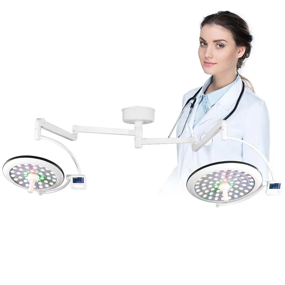 Veterinary medical celling mounted LED shadowless operating room theater light lamp surgical light R9